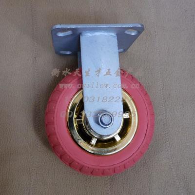 廠家直銷8寸鍍金橡膠定向腳輪 鍍金橡膠定向腳輪 橡膠定向腳輪圖片_高清圖_細節(jié)圖-衡水天生才五金產品商貿 -